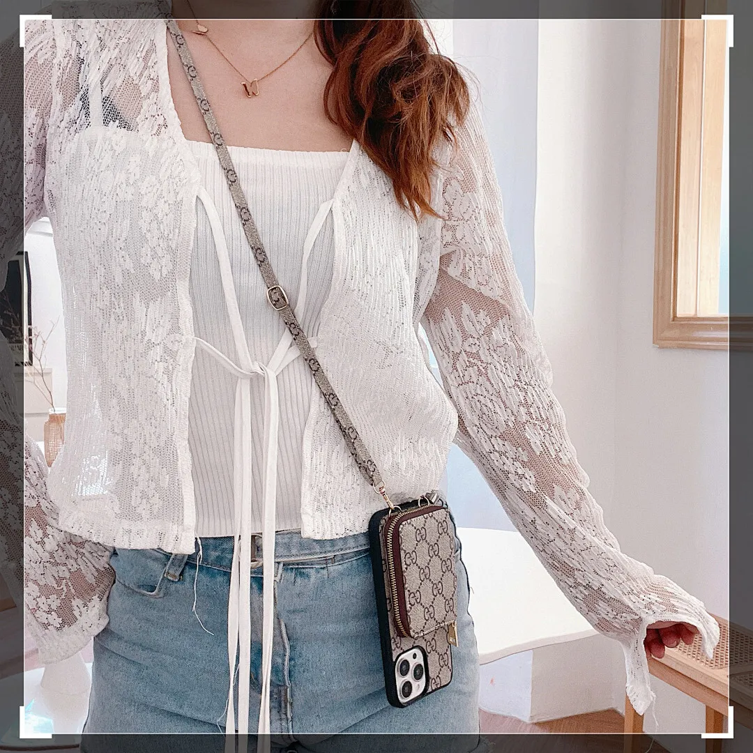 LV斜挎拉链卡包壳