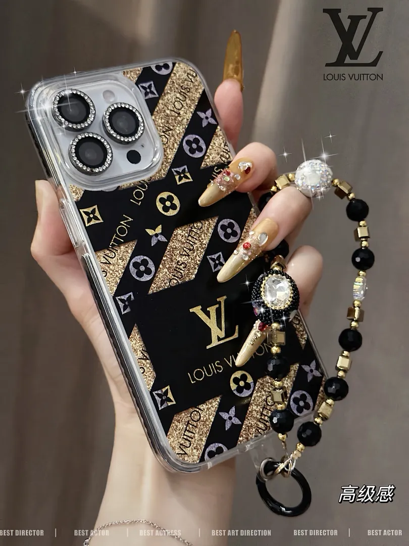 璀璨黑金lv 高品质防摔防震亚克力 型号13-16pm无plus