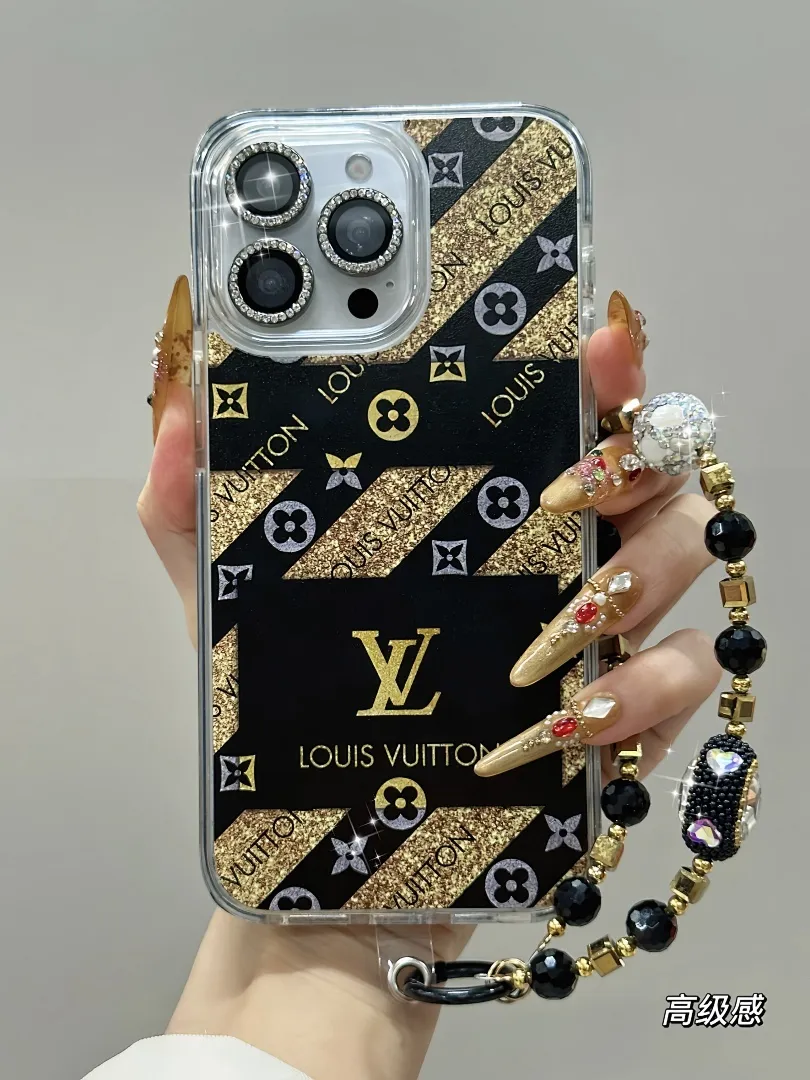璀璨黑金lv 高品质防摔防震亚克力 型号13-16pm无plus