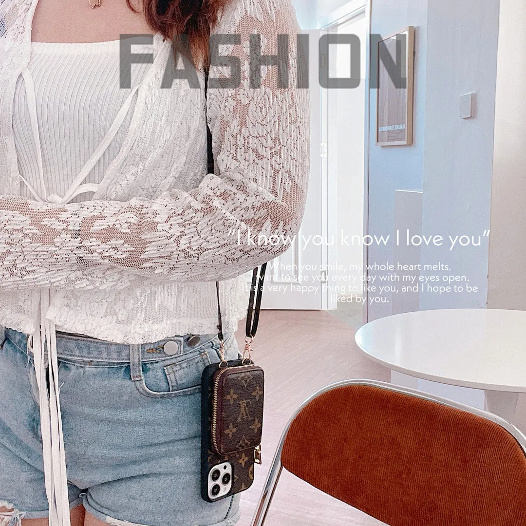 LV斜挎拉链卡包壳