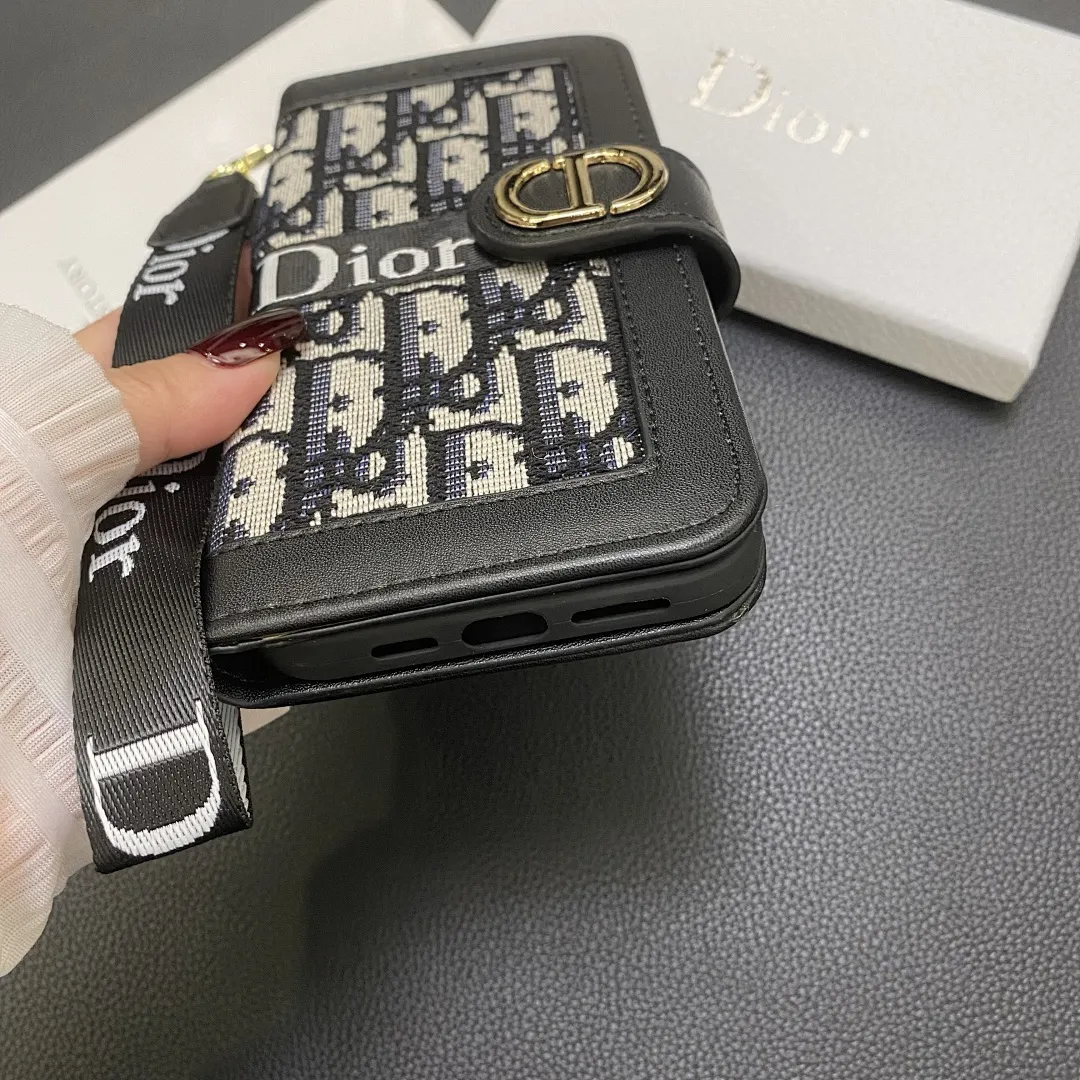 Dior迪奥 高档款 拼皮皮套(型号:苹果11-15Promax,无11pro,无mini,有三星型号S22-S23U)