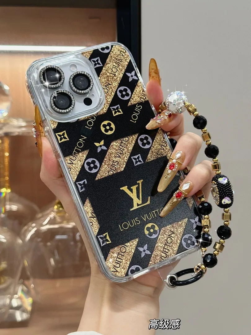 璀璨黑金lv 高品质防摔防震亚克力 型号13-16pm无plus