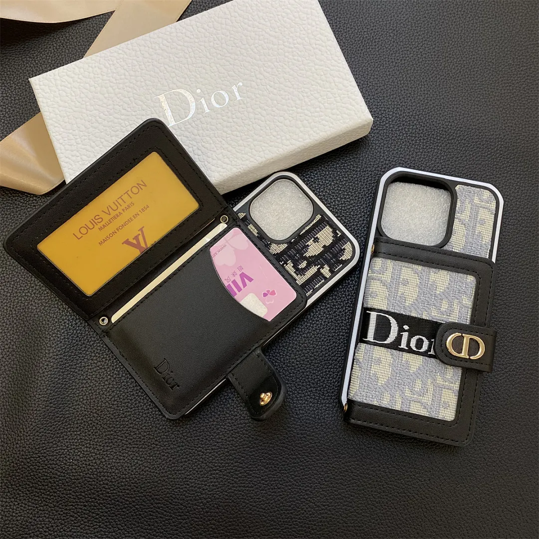 dior迪奥 左右翻卡包双色边壳