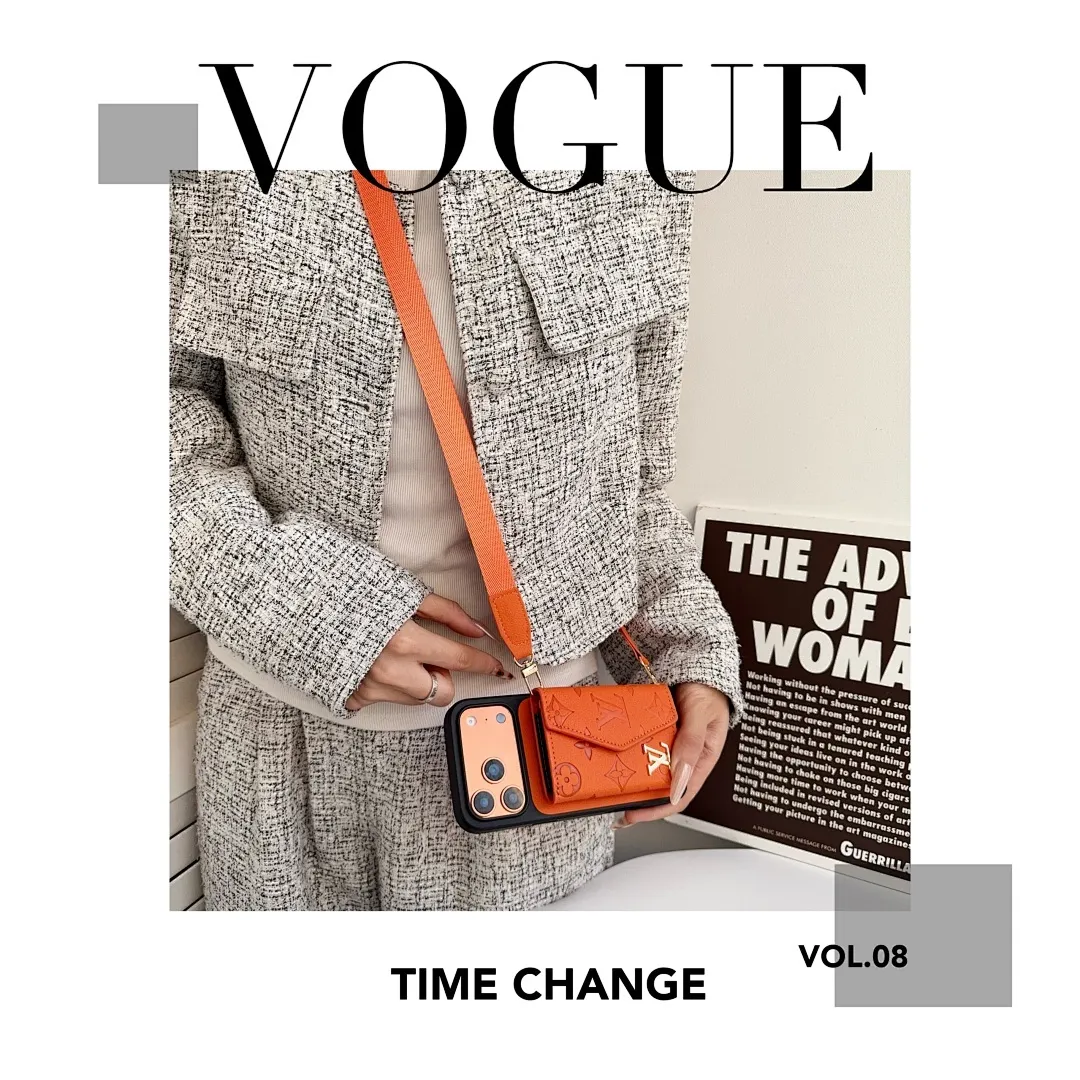 LV压花贴皮风琴卡包横款斜挎壳（型号，iPhone7-17pm，也有三星型号）