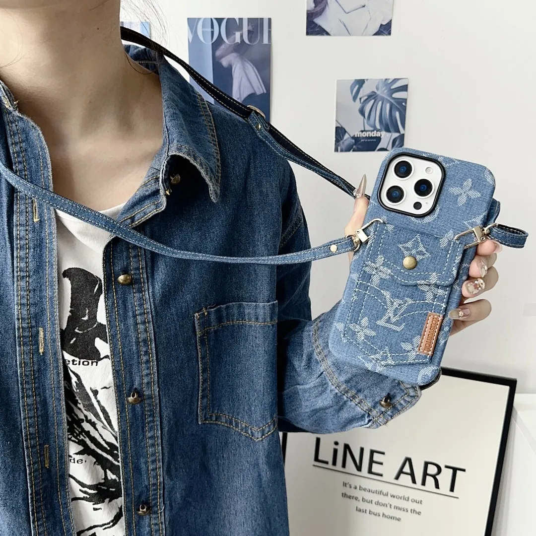 L款牛仔口袋卡包