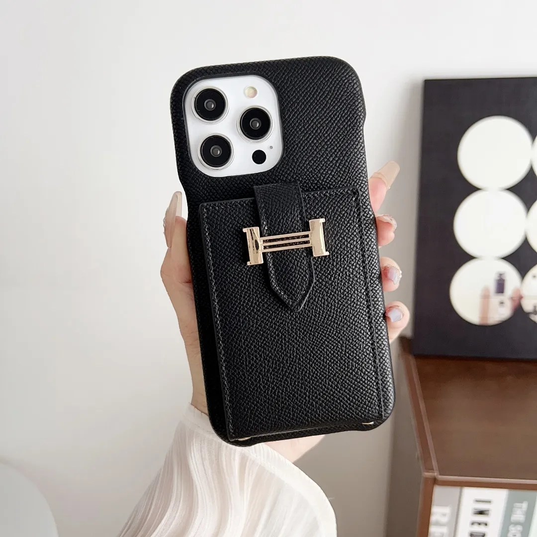 爱马仕H竖款上下开卡包壳