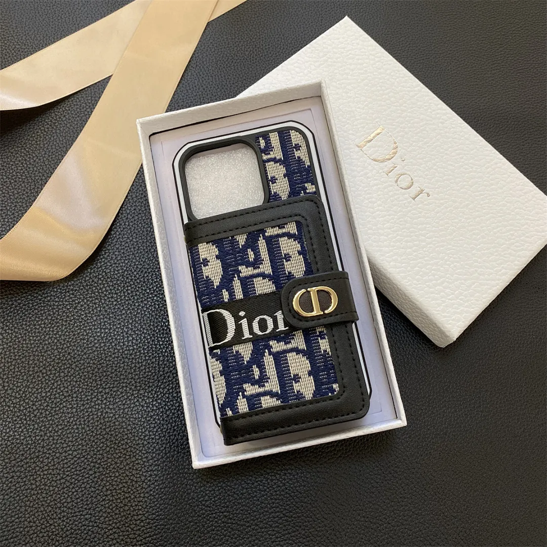 dior迪奥 左右翻卡包双色边壳