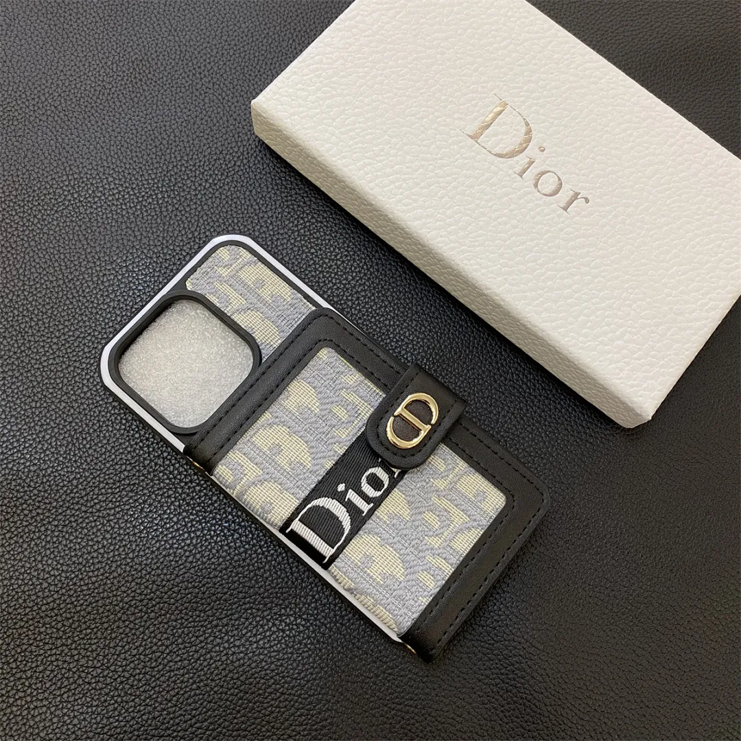 dior迪奥 左右翻卡包双色边壳