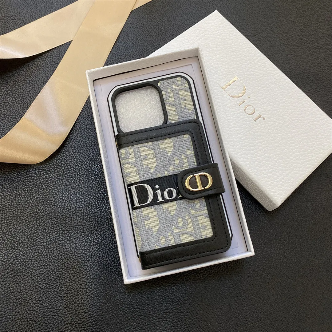 dior迪奥 左右翻卡包双色边壳