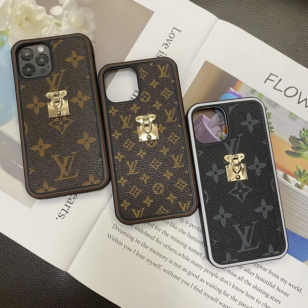 LV经典款锁扣双色边框壳