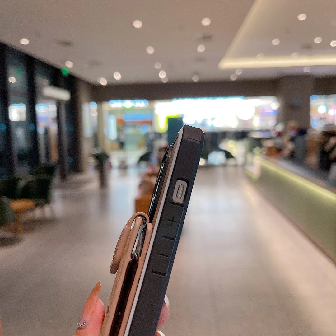 LV 压花款 上下翻卡包双色壳