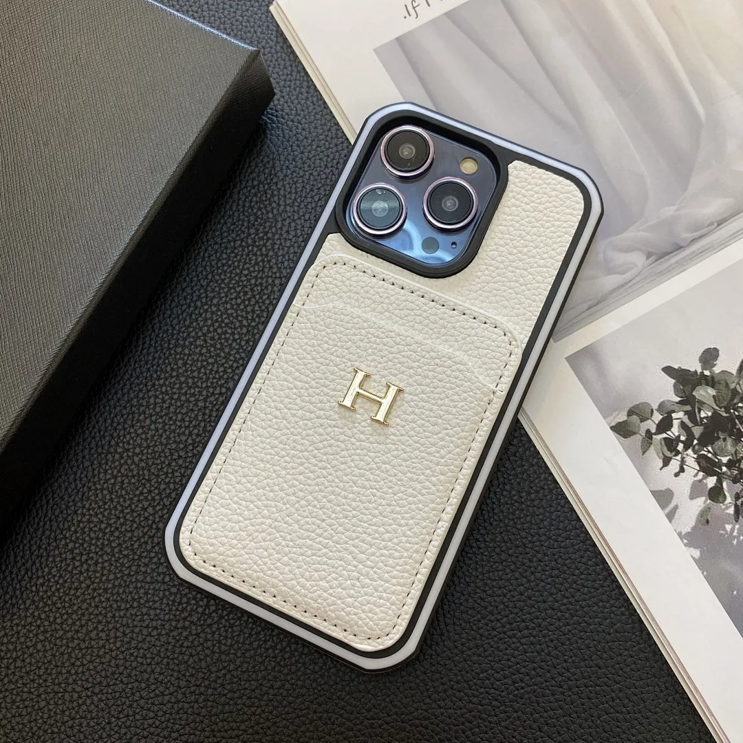 爱马仕 H金标-荔枝纹官网单插卡 双色边壳