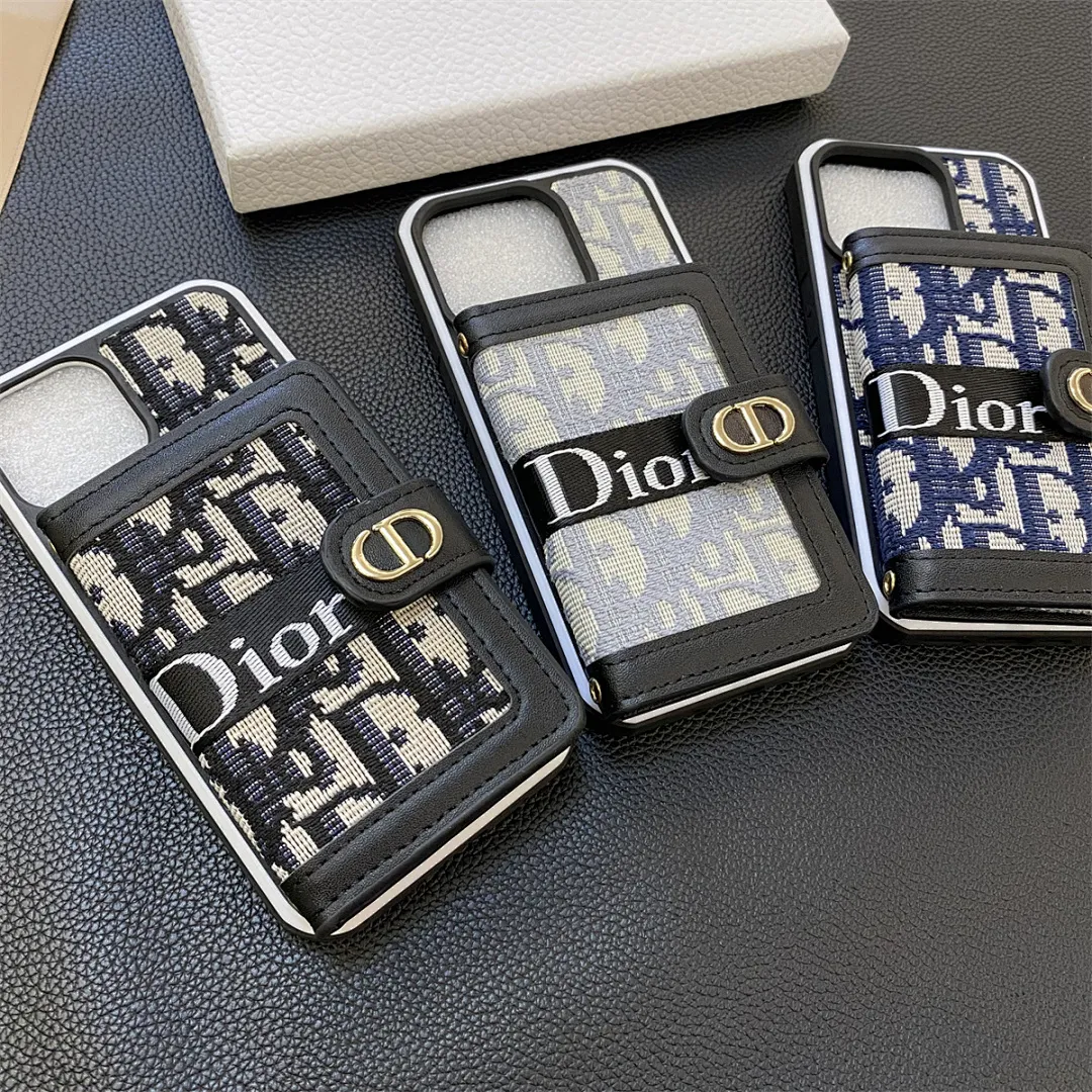 dior迪奥 左右翻卡包双色边壳