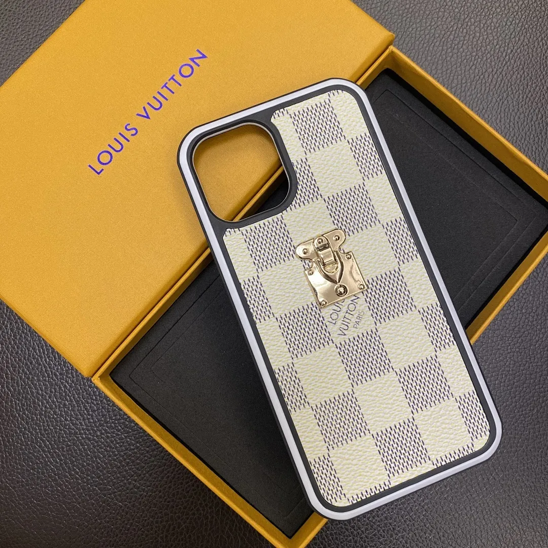 LV经典款锁扣双色边框壳