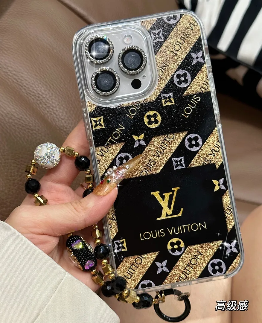 璀璨黑金lv 高品质防摔防震亚克力 型号13-16pm无plus