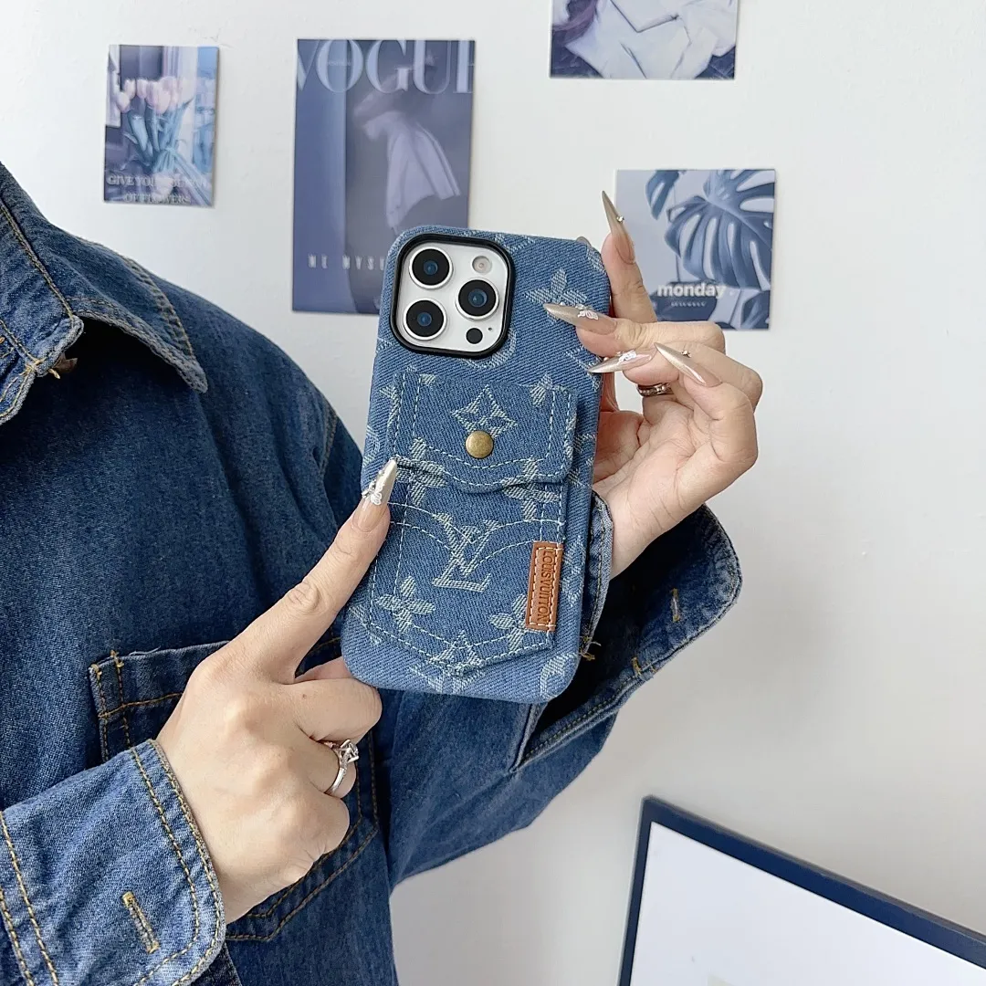 L款牛仔口袋卡包