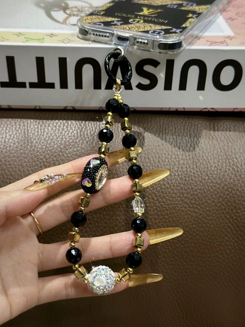 璀璨黑金lv 高品质防摔防震亚克力 型号13-16pm无plus