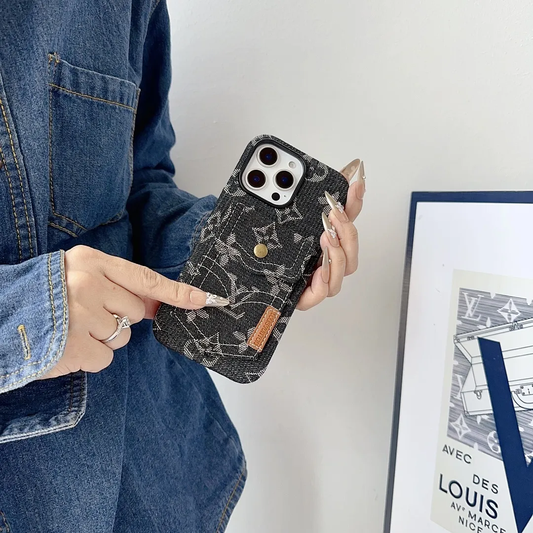 L款牛仔口袋卡包