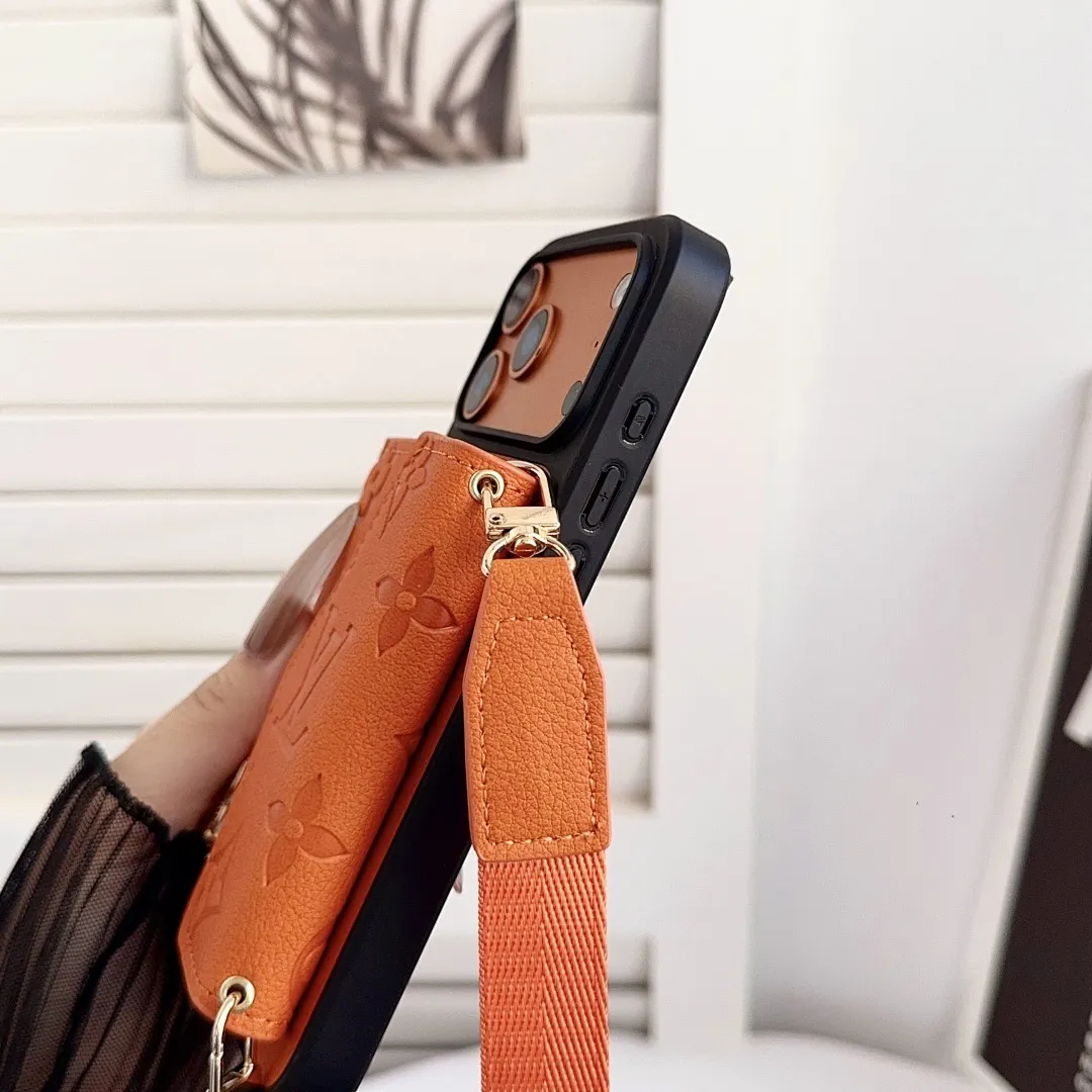 LV压花贴皮风琴卡包横款斜挎壳（型号，iPhone7-17pm，也有三星型号）