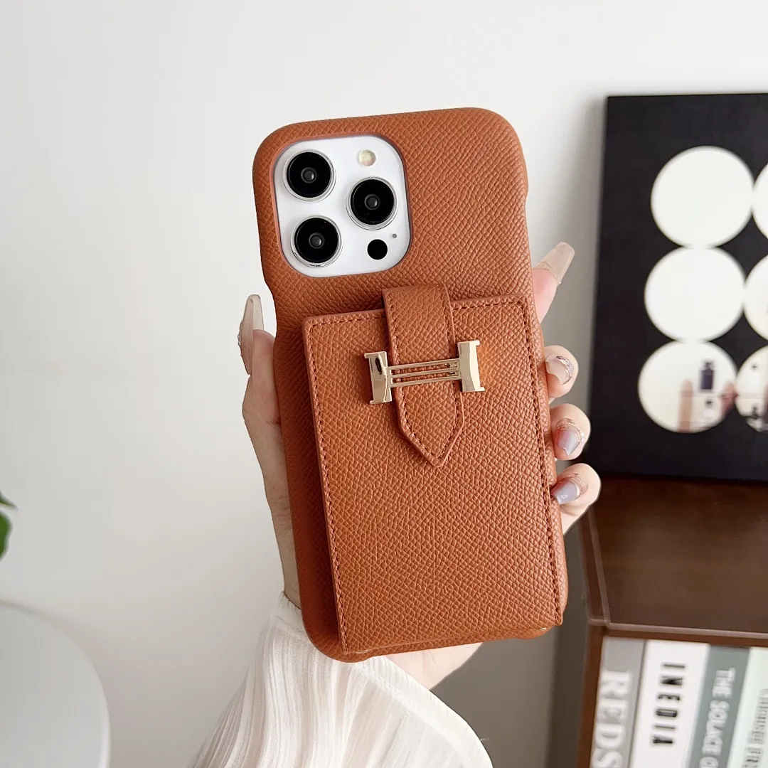 爱马仕H竖款上下开卡包壳