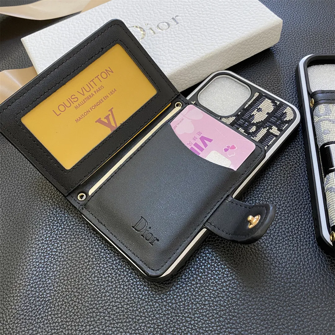 dior迪奥 左右翻卡包双色边壳