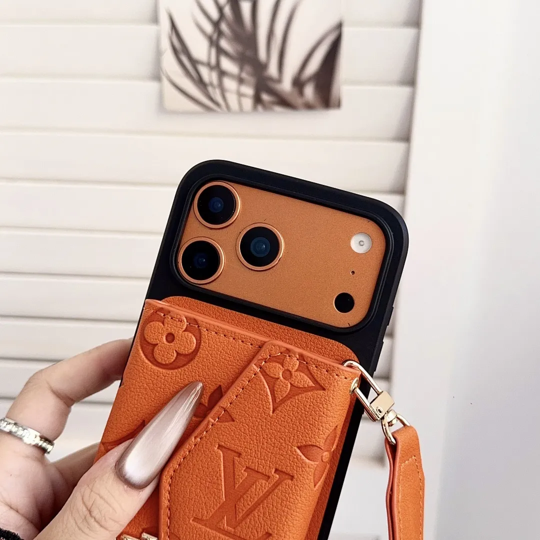 LV压花贴皮风琴卡包横款斜挎壳（型号，iPhone7-17pm，也有三星型号）