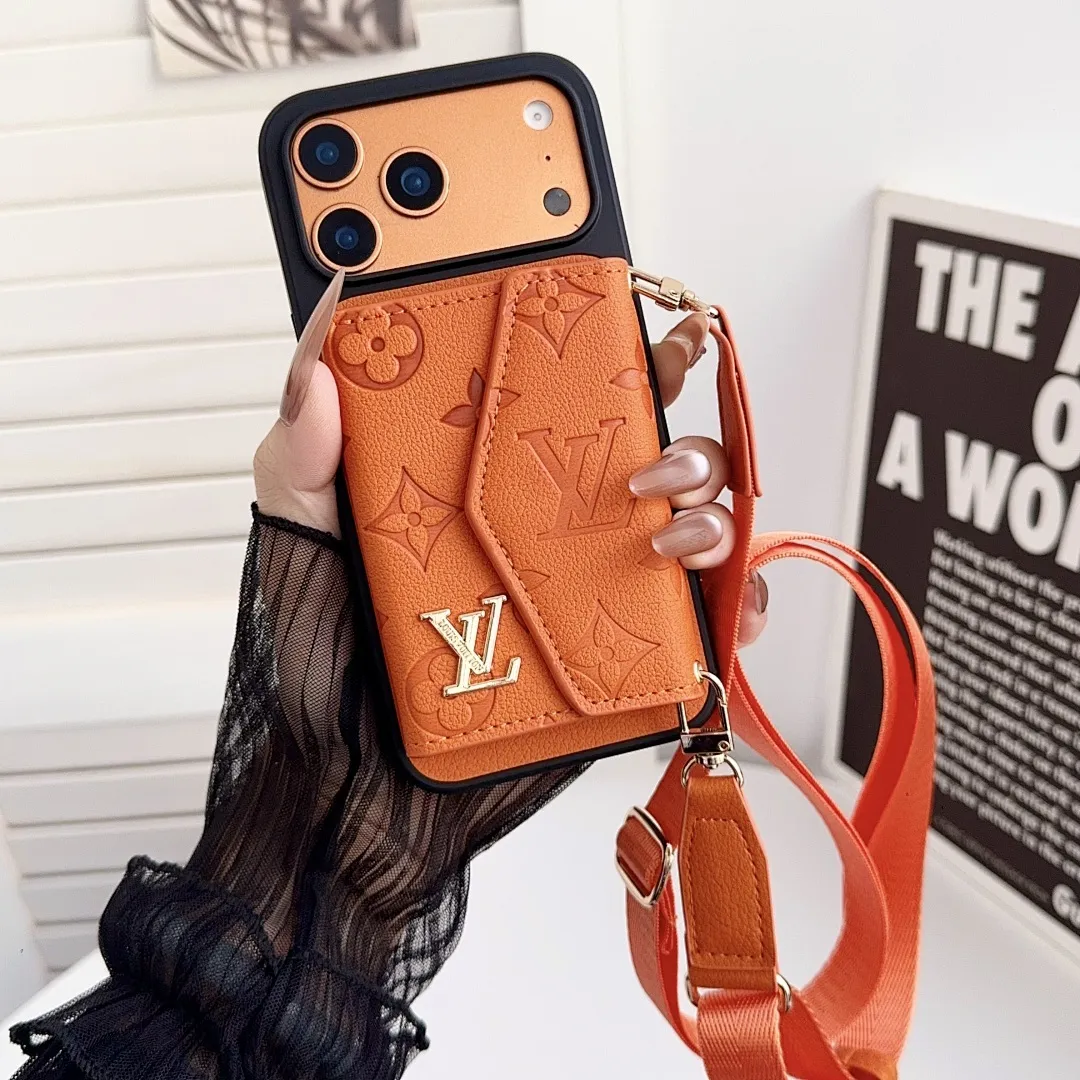 LV压花贴皮风琴卡包横款斜挎壳(型号,iPhone7-17pm,也有三星型号)