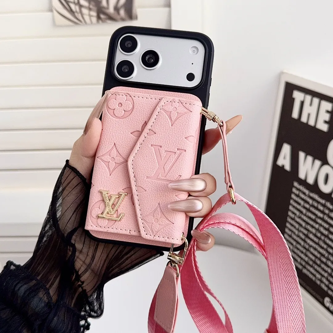 LV压花贴皮风琴卡包横款斜挎壳（型号，iPhone7-17pm，也有三星型号）