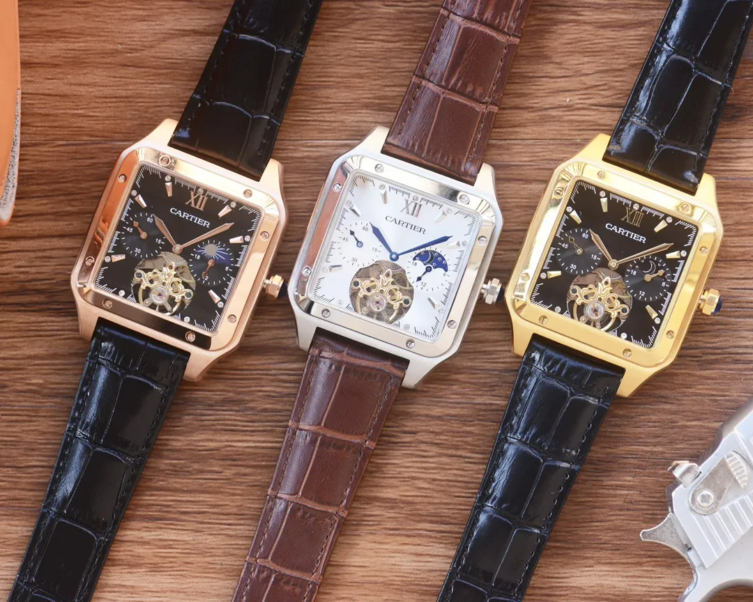 500 男人挚爱 镂空腕表⌚️ 【最新】:卡地亚🔥最佳设计🔥独家首发🔥 【类型】:精品男士腕表 【表带】:真牛皮表带 【机芯】:全自动机械机芯 【镜面】:矿物质强化玻璃(更高清) 品味高雅 浩瀚大气 匠心独运 腕间瑰宝 尺寸:直径41mm厚12mm热卖上市!欢迎转载!