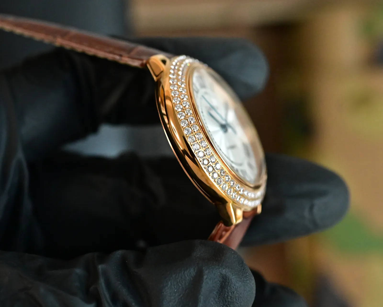 🎩卡地亚 CARTIER &spades;️全自动机械🃏🔴️拱形蓝光玻璃✒️33mm 36mm🎱 都市白领的商务品位