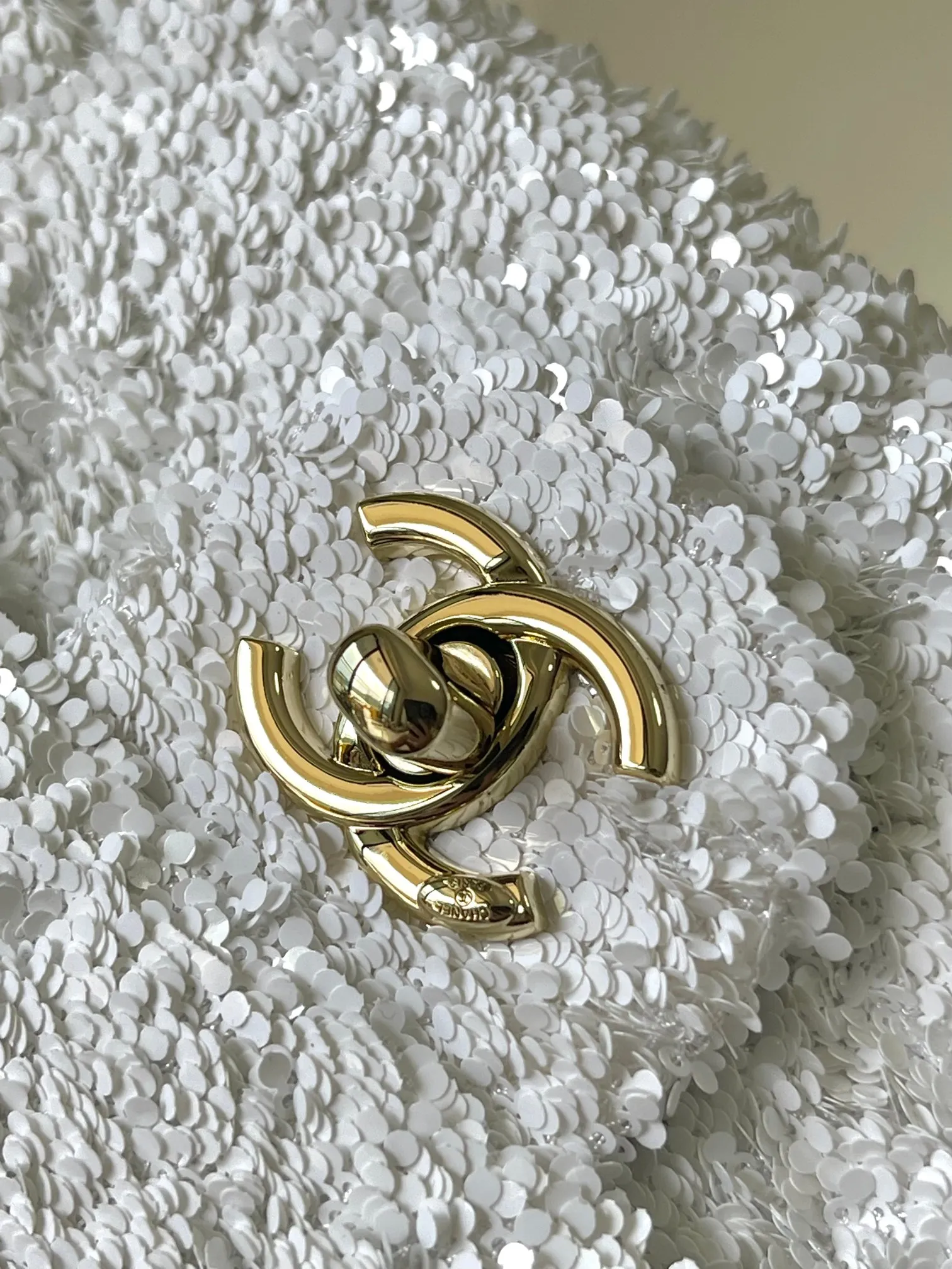 CHANEL 绗缝亮片晚宴包 羊皮内里➕全钢五金 21x14x8cm:21x14x8cm 款号:4561