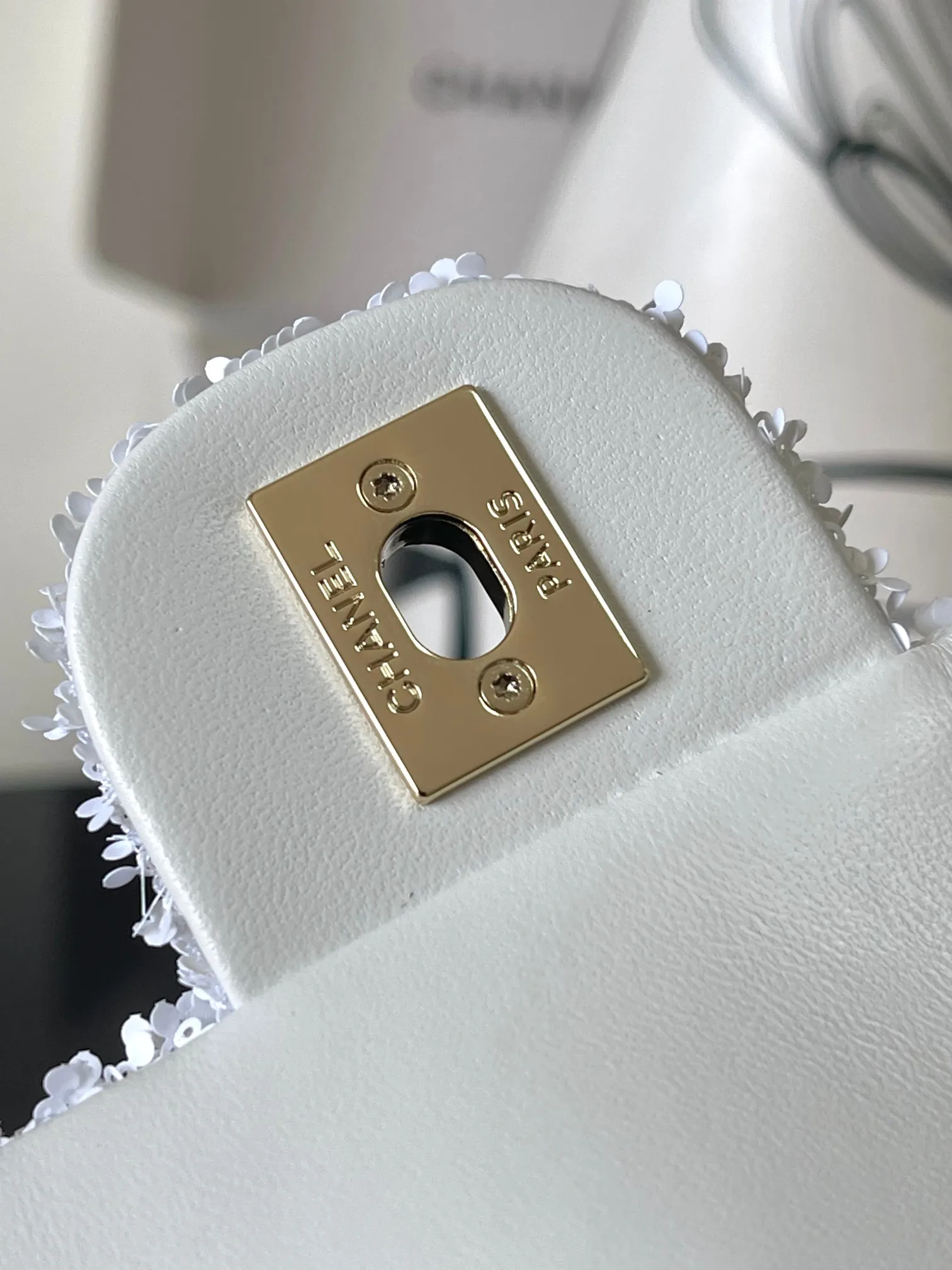 CHANEL 绗缝亮片晚宴包 羊皮内里➕全钢五金 21x14x8cm:21x14x8cm 款号:4561