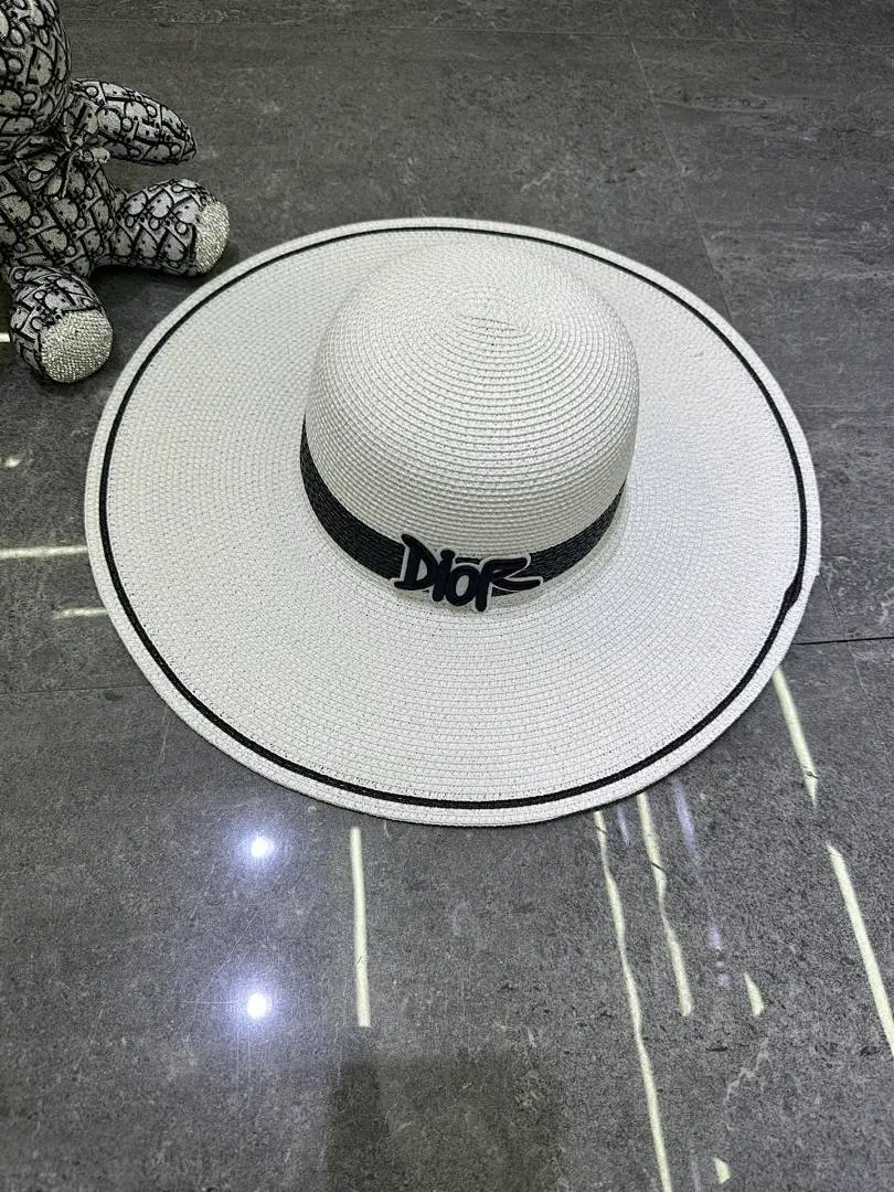 迪奥爆款撞色设计大檐帽