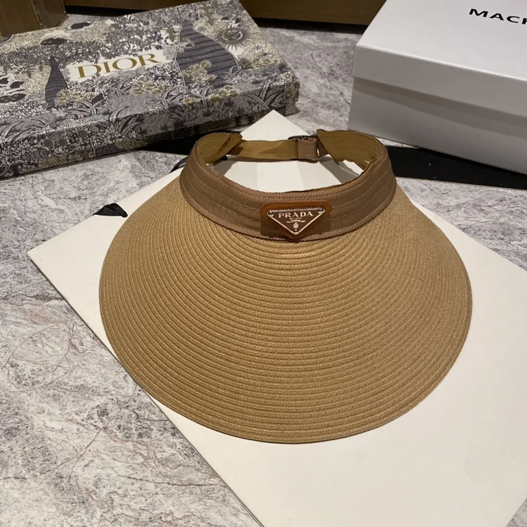 普拉达新款大檐空顶帽