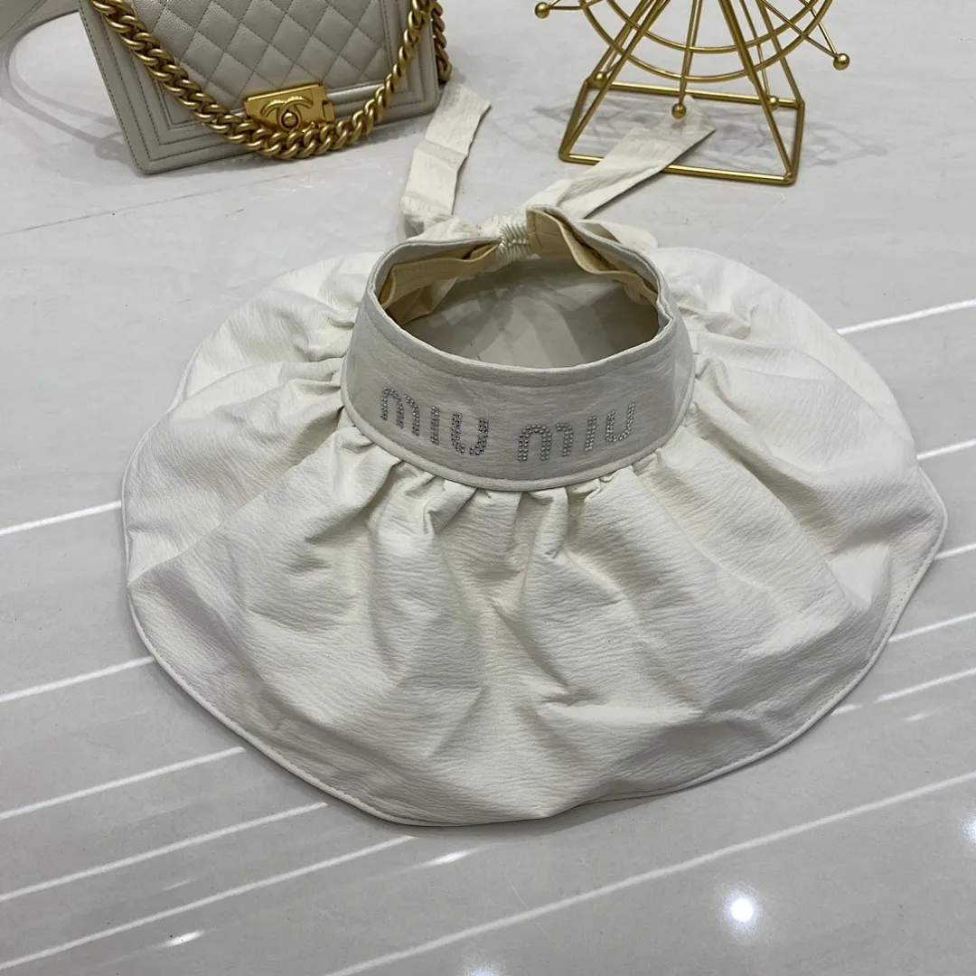 缪缪 防晒大檐空顶帽