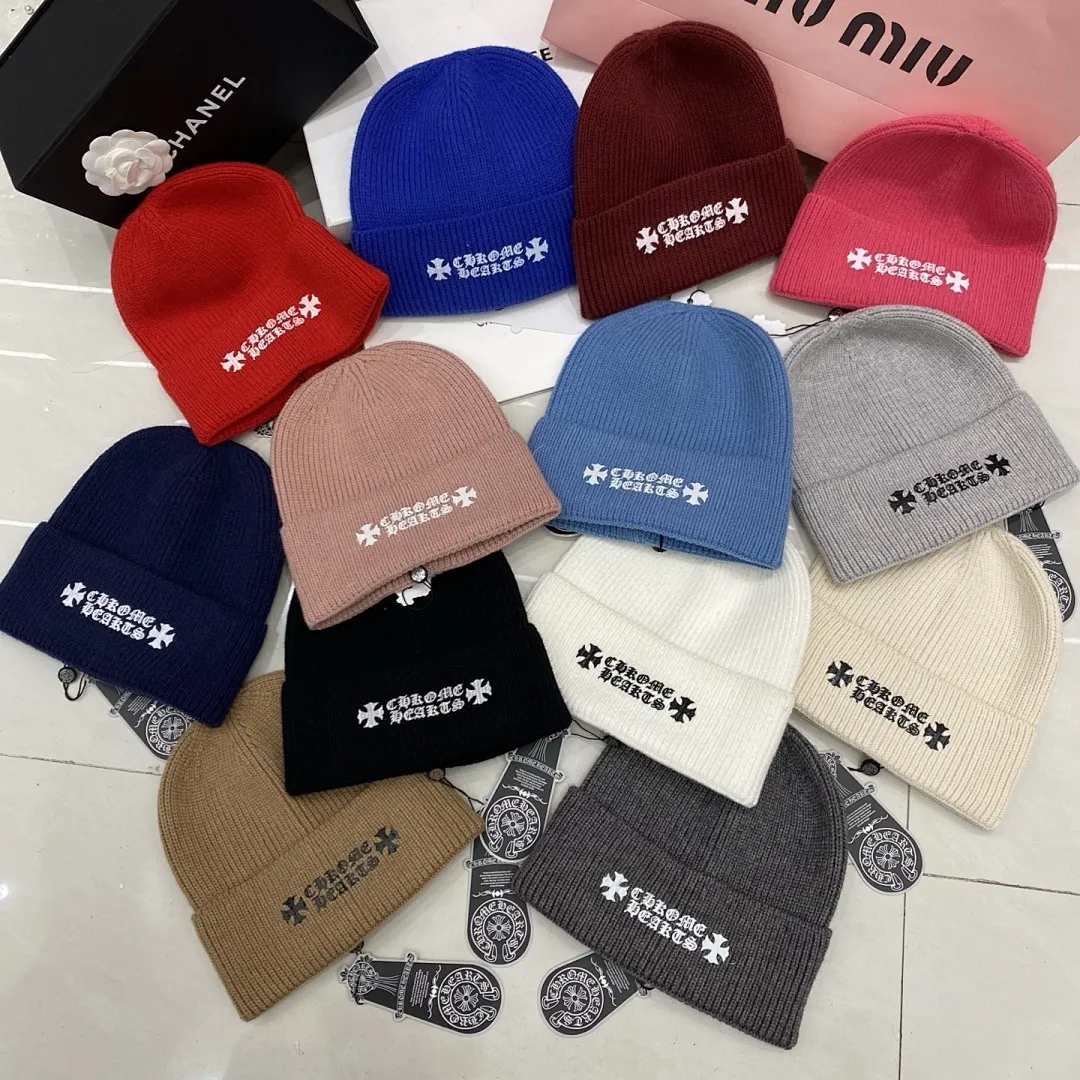 克罗心 羊绒针织帽