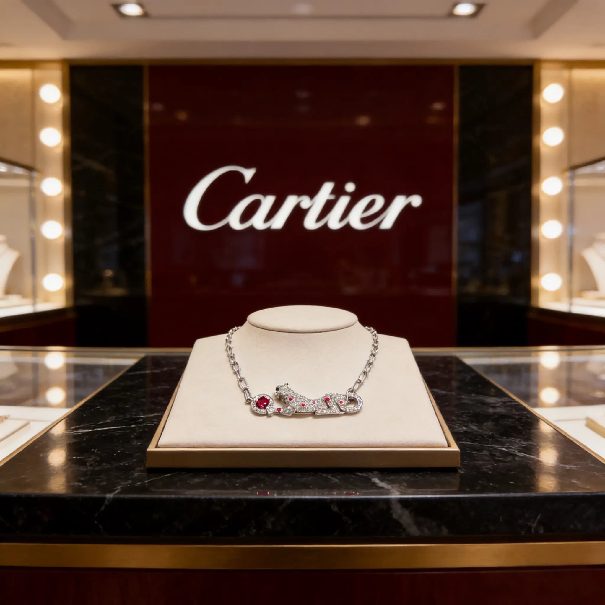 P115卡地亚镶钻猎豹项链 高端定制版本 镶嵌钻工艺 V金材质 经典而时尚风格 用凌厉线条重构爱情美学！打破常规，镶嵌钻设计反而成就高级感天花板&mdash;&mdash;无需浮华堆砌，爱本应纯粹如初 卡地亚受众多明星网红的爱戴 豹子系列手镯 绝对是永恒经典 而且男女不限 年龄不限 ！戴上它你就是焦点！