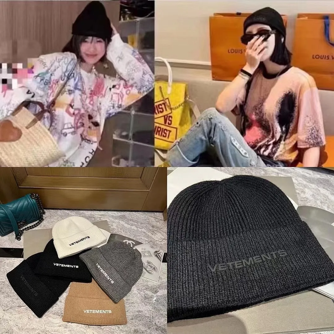 潮牌 羊绒针织帽