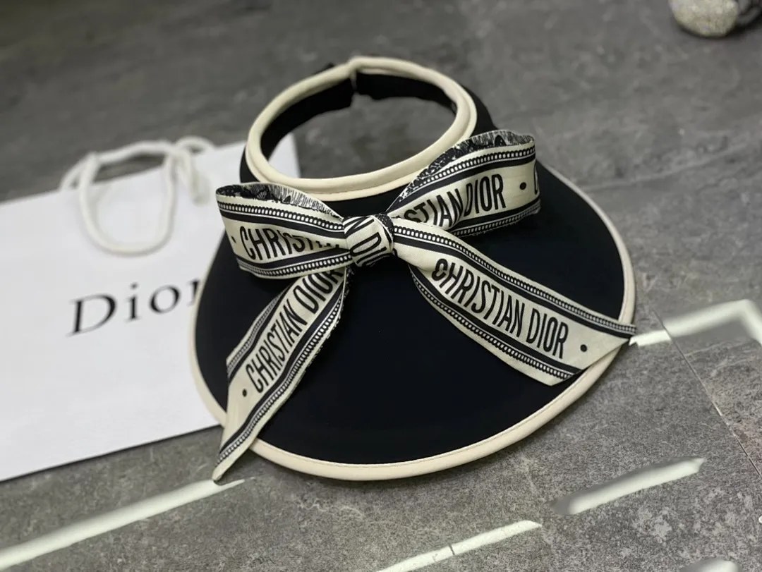 迪奥蝴蝶结🎀丝巾冰丝空顶帽