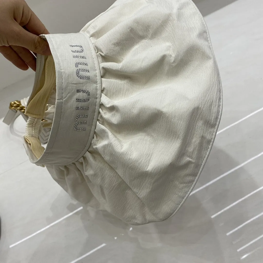 缪缪 防晒大檐空顶帽