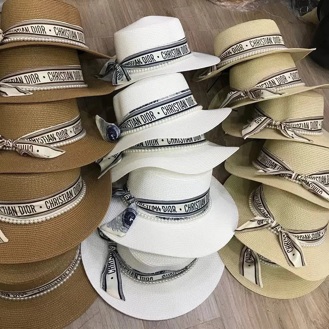 迪奥 丝巾平顶帽