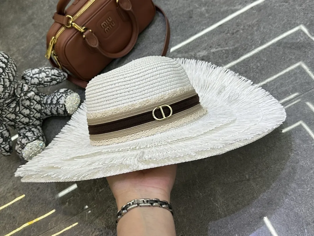 迪奥爆款裙边大檐帽