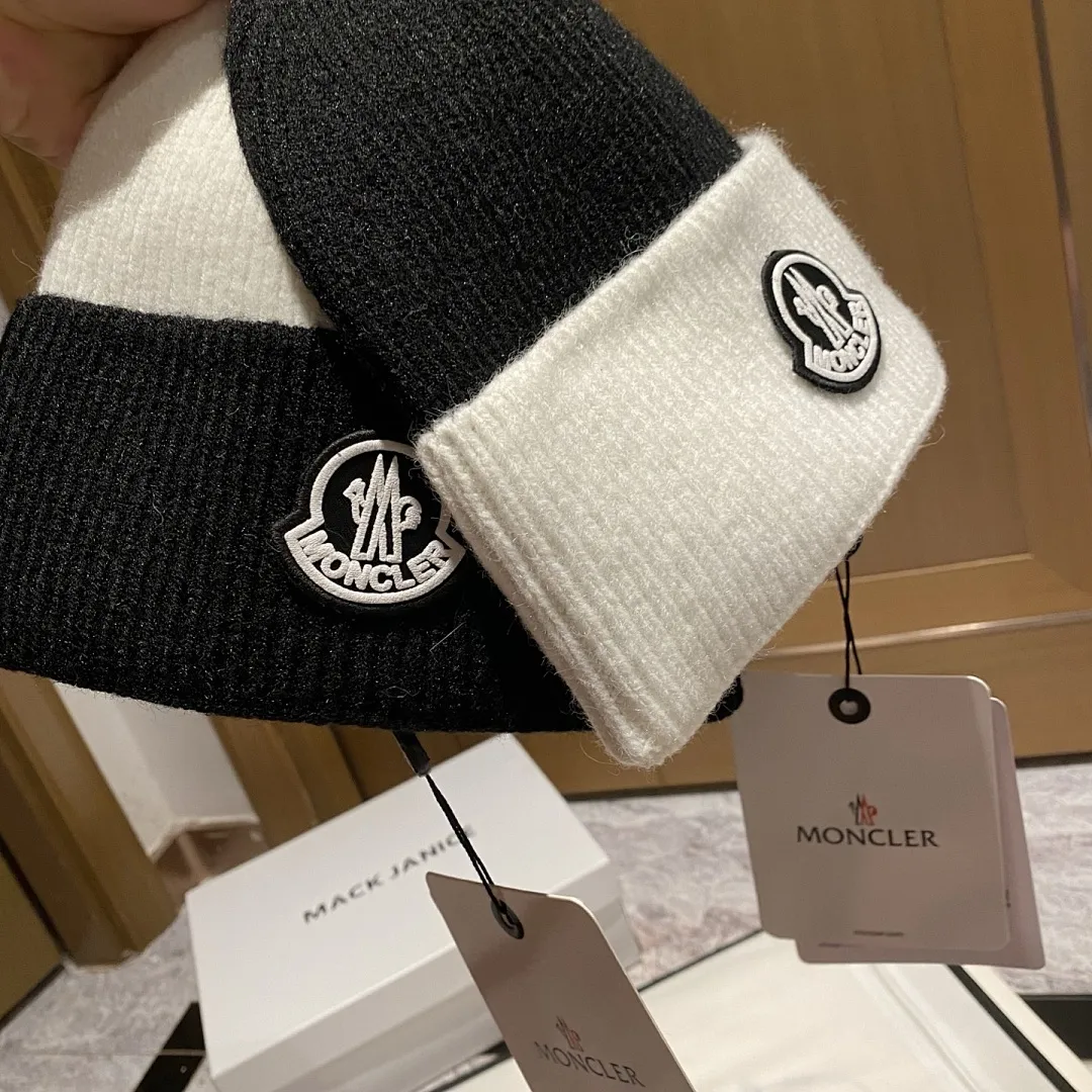 MONCLER 羊绒针织帽