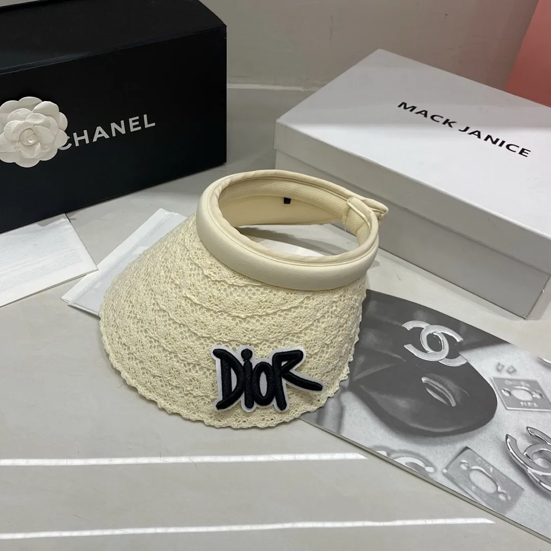 Dior迪奥 蕾丝防晒空顶帽