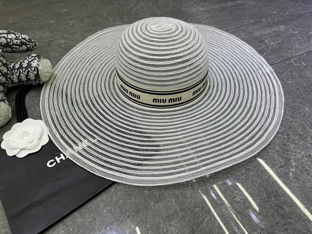 Miumiu 爆款网纱大檐帽