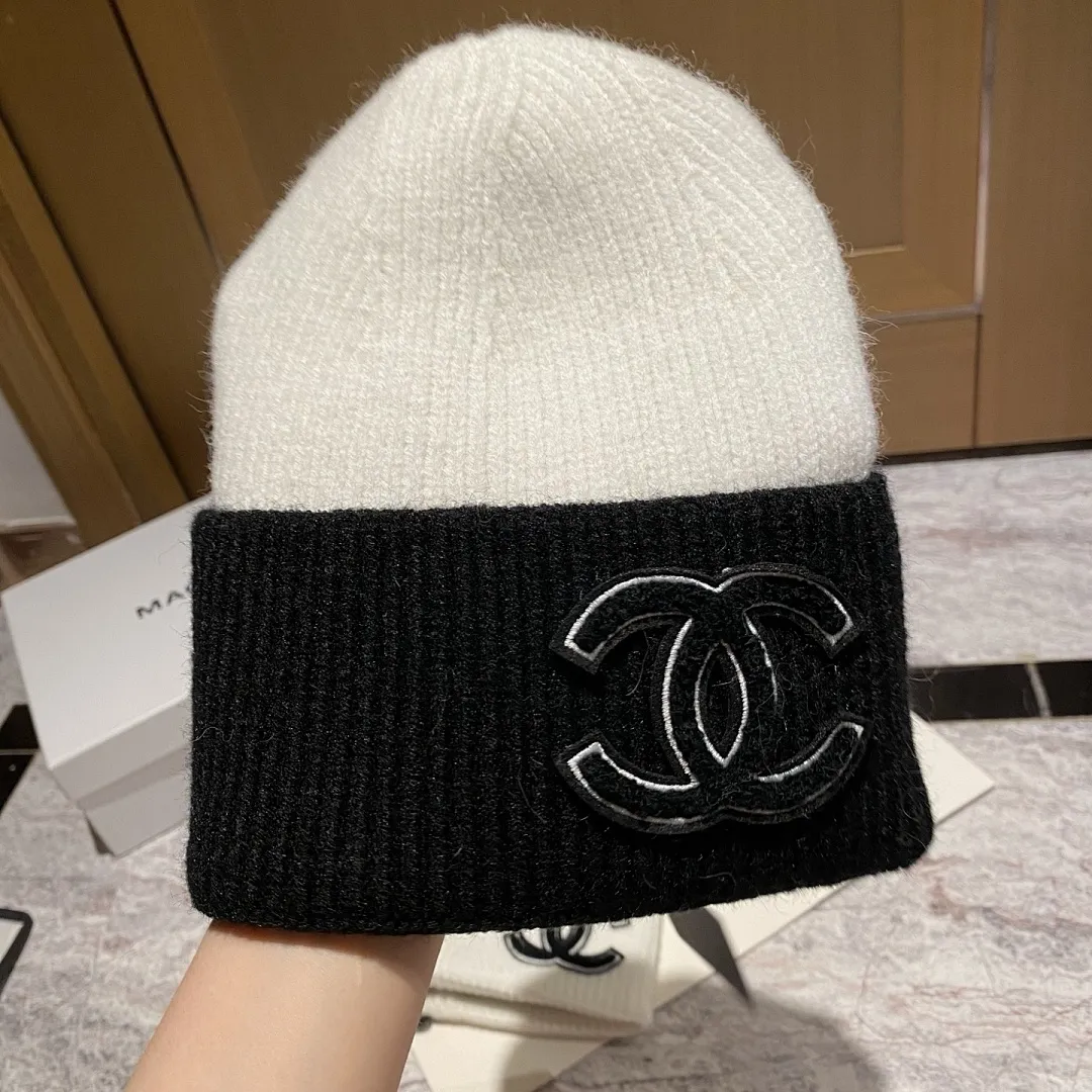 CHANEL 羊绒针织帽