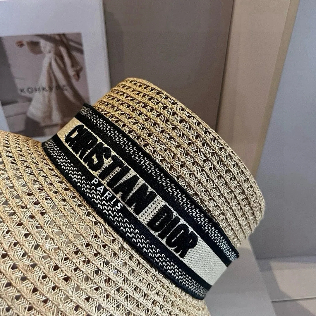 Dior迪奥草帽,镂空礼帽,官方款,一比一定制,