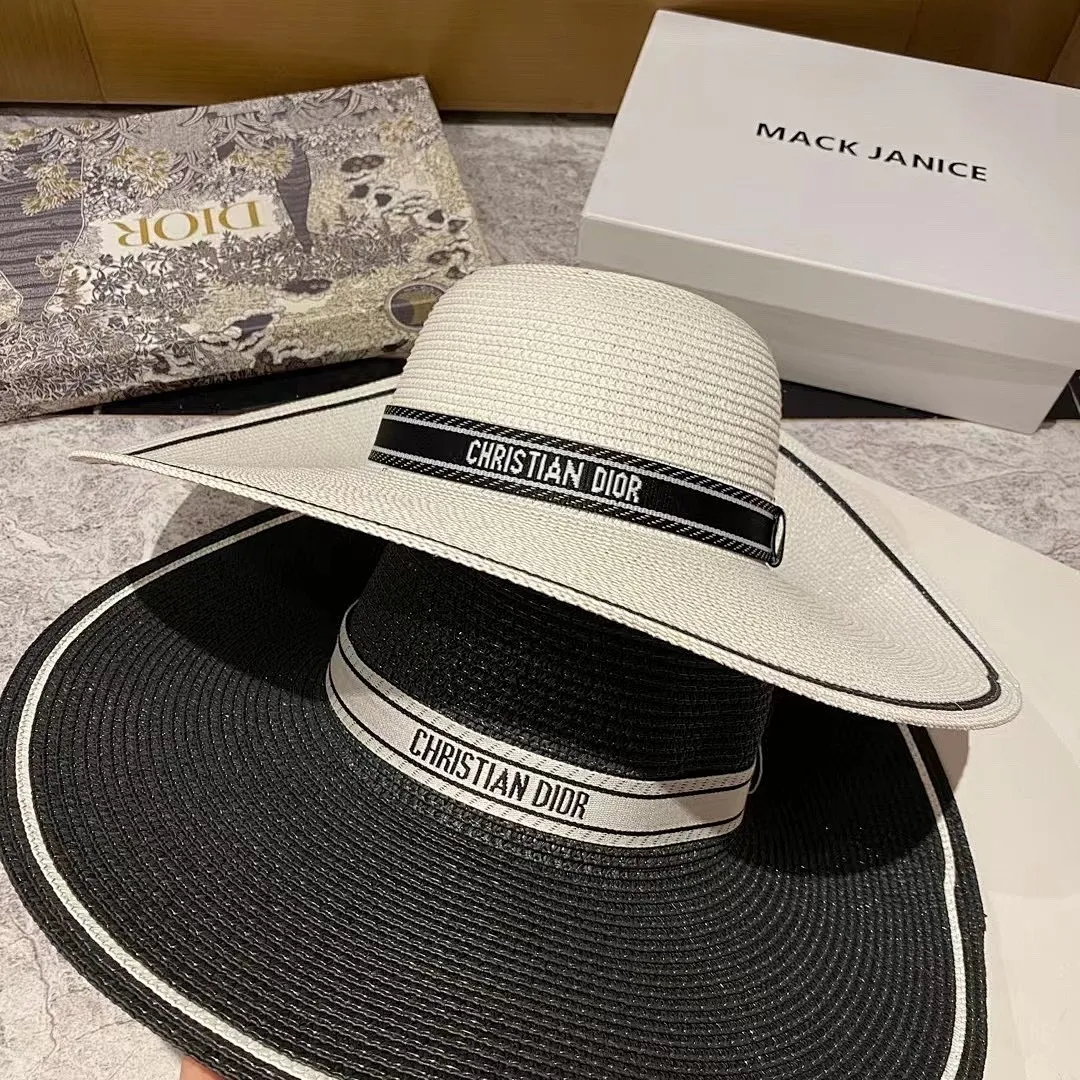 迪奥 大檐草帽