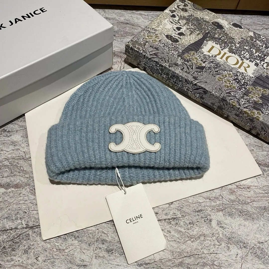 Celine 羊毛针织帽