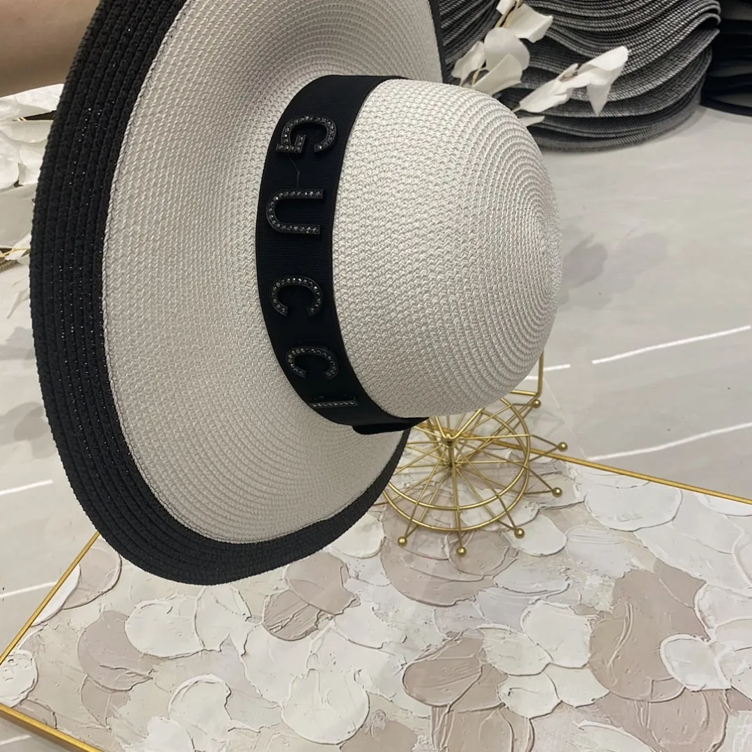 古驰 大檐草帽也